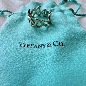 Tiffany & Co. XO Vintage Love Ring Sterling Silver Size 6.5